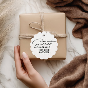 Etiquetas Para Lembrancinhas Amor Elegante é Caligrafia de Coração Doce Casamen