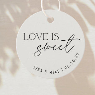 Etiquetas Para Lembrancinhas Amor Moderno Bege é Doce Casamento
