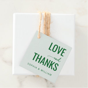Etiquetas Para Lembrancinhas Amor Verde Elegante Obrigado