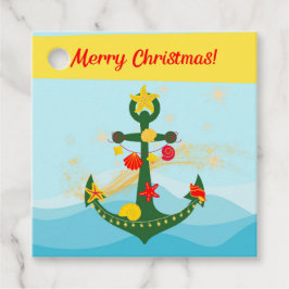 Etiquetas Para Lembrancinhas Âncora de Natal Náutica