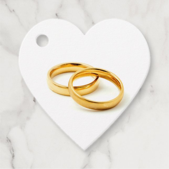 Etiquetas Para Lembrancinhas Anéis de casamento (Frente)