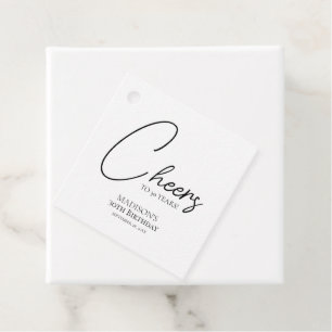 Etiquetas Para Lembrancinhas Anima-Se A Qualquer 30 De Idade, Negra E Branca