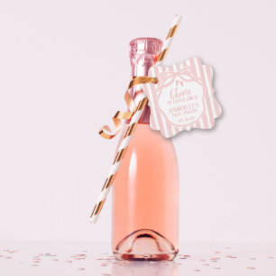 Etiquetas Para Lembrancinhas Anima-se com o champanhe de menina rosa-Arco das m