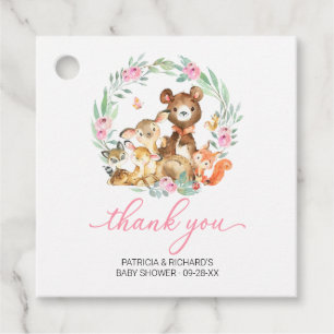 Etiquetas Para Lembrancinhas Animais da Floresta Verde Obrigado Churrasco de Be