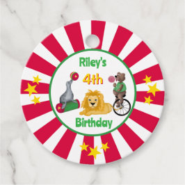 Etiquetas Para Lembrancinhas Animais Selvagens De Circo Estimulados Coloridos P