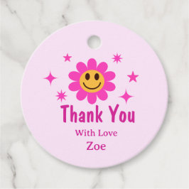 Etiquetas Para Lembrancinhas Aniversário Da Flor Rosa Retrorando Obrigado