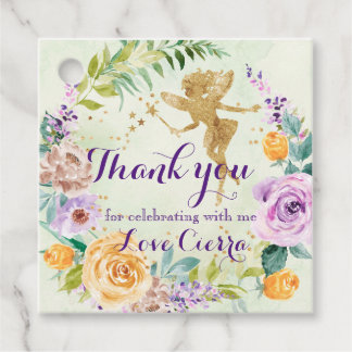 Etiquetas Para Lembrancinhas Aniversário das Fadas Florais