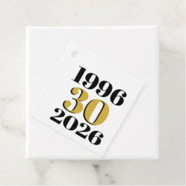 Etiquetas Para Lembrancinhas Aniversário de 30 anos Marco de 1996 Vintage