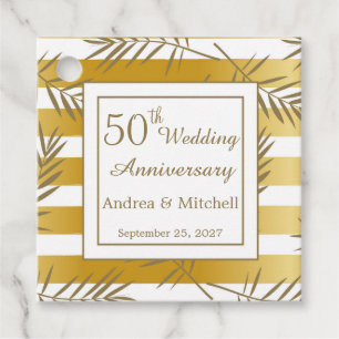 Etiquetas Para Lembrancinhas Aniversário de casamento das folhas e das listras