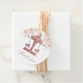 Etiquetas Para Lembrancinhas Aniversário do Carrossel Floral