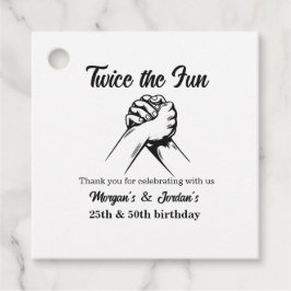 Etiquetas Para Lembrancinhas Aniversário do Colégio Moderno Mínimo de Mãos Cinz