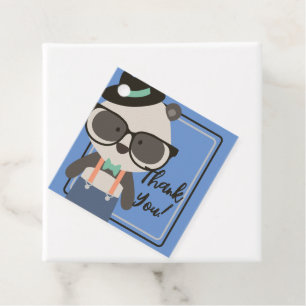Etiquetas Para Lembrancinhas Aniversário do Hipster Mister Panda Bear