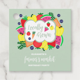 Etiquetas Para Lembrancinhas Aniversário do Mercado de Fazendeiros Cultivados L