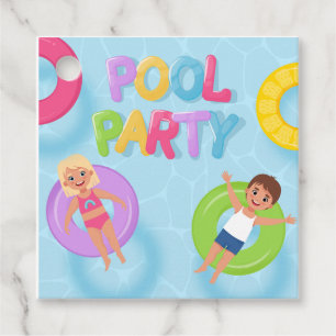 Etiquetas Para Lembrancinhas Aniversário do Partido da Piscina das Crianças do