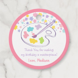 Etiquetas Para Lembrancinhas Aniversário do Pastel Rainbow Art Party