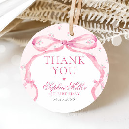Etiquetas Para Lembrancinhas Aniversário do Shack de Amor de Arco Rosa Coquette
