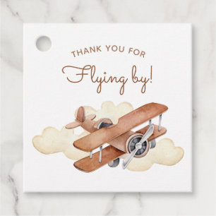 Etiquetas Para Lembrancinhas Aniversário do Vintage Aircraft Biplane Boy