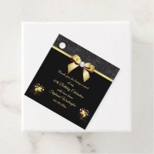 Etiquetas Para Lembrancinhas Aniversário Glamoroso Da Elegance Obrigado