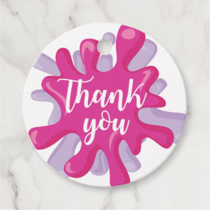 Etiquetas Para Lembrancinhas Aniversário Lento Obrigado A Favor Tag Rosa Púrp