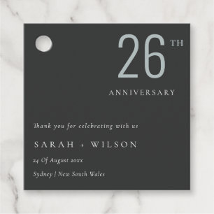 Etiquetas Para Lembrancinhas Aniversário mínimo de preto negro a qualquer ano