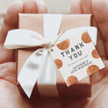 Aniversário moderno do garoto de basquete Obrigado