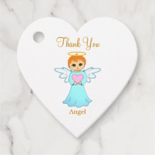 Etiquetas Para Lembrancinhas Anjo fofo obrigado em branco