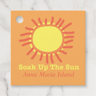 Etiquetas Para Lembrancinhas Anna Maria Island Soak up the Sun Tag (A ilha de A