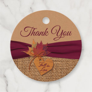 Etiquetas Para Lembrancinhas Apaixonado, Autumn Leaves, Casamento Burlap