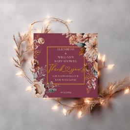 Etiquetas Para Lembrancinhas Apaixonado Por Queda Elegante Burgundy Floral Boho