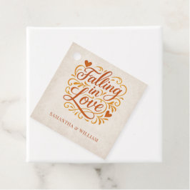 Etiquetas Para Lembrancinhas Apaixonando o Casamento Moderno do outono