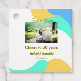 Etiquetas Para Lembrancinhas aplausos para 50 anos o amor é doce retrô