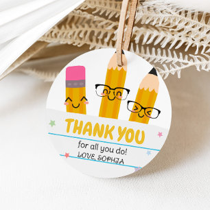 Etiquetas Para Lembrancinhas Apreciação Do Professor De Lápis Da Escola Obrigad