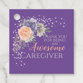 Etiquetas Para Lembrancinhas Apreciação Roxa de Prestação de Cuidados Incríveis