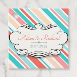 Etiquetas Para Lembrancinhas Aqua & Coral