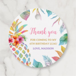 Etiquetas Para Lembrancinhas Aquarela Abacaxi Tropical Obrigado