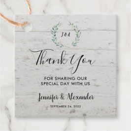 Etiquetas Para Lembrancinhas Aquarela deixa obrigado rústico de monograma de ma