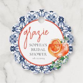 Etiquetas Para Lembrancinhas Aquarela Laranja Spritz Grazie