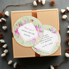 Etiquetas Para Lembrancinhas Aquarela Moderna Boho Lilás Floral Elegante