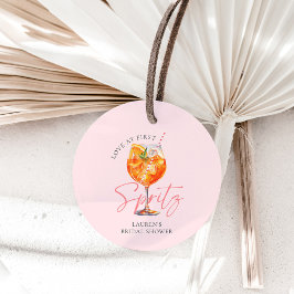 Etiquetas Para Lembrancinhas Aquarela Rosa Bege Aperol Spritz Chá de Noiva