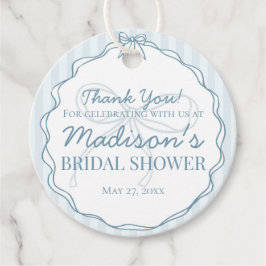 Etiquetas Para Lembrancinhas Arco Coquetel Azul Chá de panela com distribuição