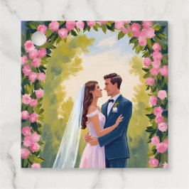 Etiquetas Para Lembrancinhas Arco de Jardim para Noivos | Pintura de Casamento 