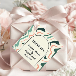 Etiquetas Para Lembrancinhas Arco Retro, Casa Rosa, Obrigado