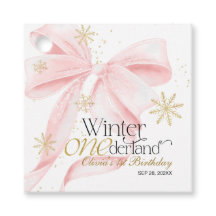 Arco Rosa Inverno Onederland 1º Aniversário