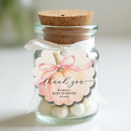 Etiquetas Para Lembrancinhas Arco Rosa Pequeno Chá de fraldas de Abóbora