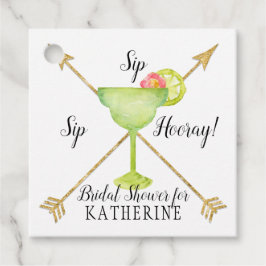 Etiquetas Para Lembrancinhas Arremedo de Margarita Sip Sip Hooray Chuveiro de N