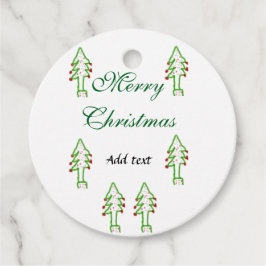 Etiquetas Para Lembrancinhas Árvore de Natal verde cereja vermelha alegria Nata