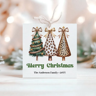 Etiquetas Para Lembrancinhas Árvores de Natal Rústicas Presente de Fim de Ano P