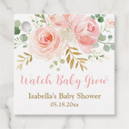 Etiquetas Para Lembrancinhas Assista Baby Grow Succulent Favor Tags, Chá de fra