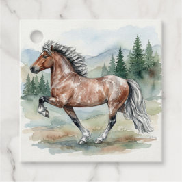 Etiquetas Para Lembrancinhas Astrid Tolting Icelandic Horse watercolor