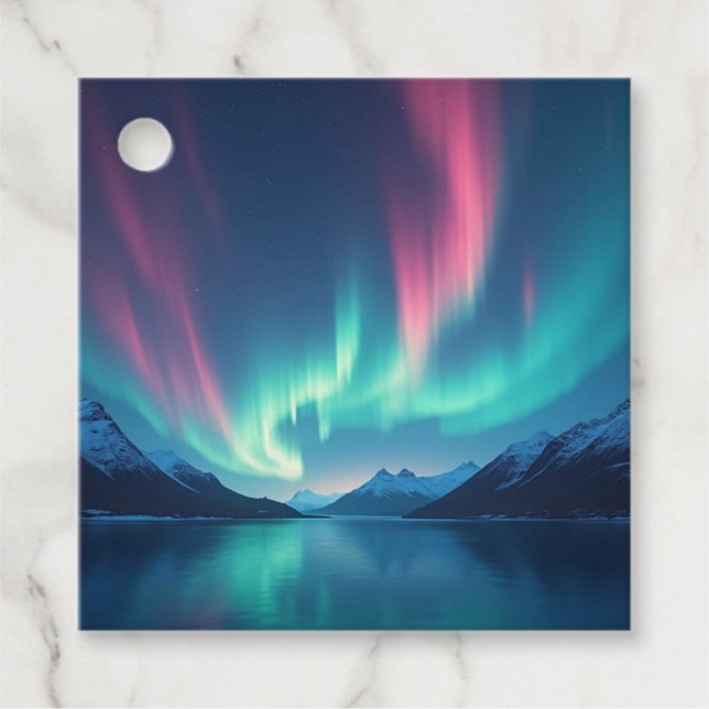 Etiquetas Para Lembrancinhas Aurora Islandesa (Frente)